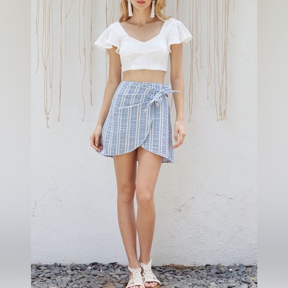 Lost + Wander Dresses & Skirts - New LOST + WANDER Waves Wrap Front Skirt